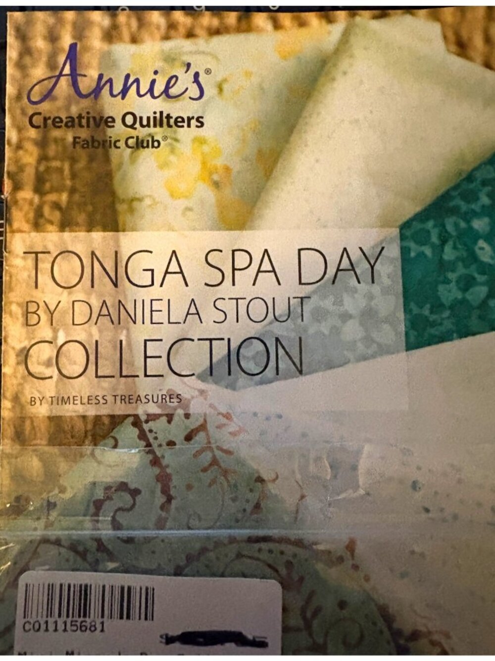 Annie's Creative Quilter Tonga Spa Day Fabric Collection Club Book Daniela Stout